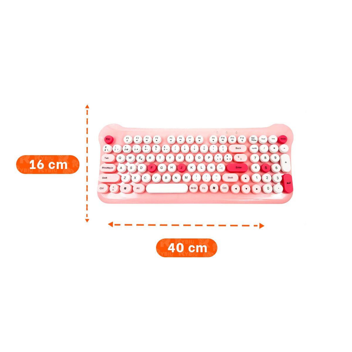 COMBO PRACTICO PARA MESAS DE TRABAJO CREATIVO CON TECLADO Y MOUSE ROSADO Y+POST IT - 4