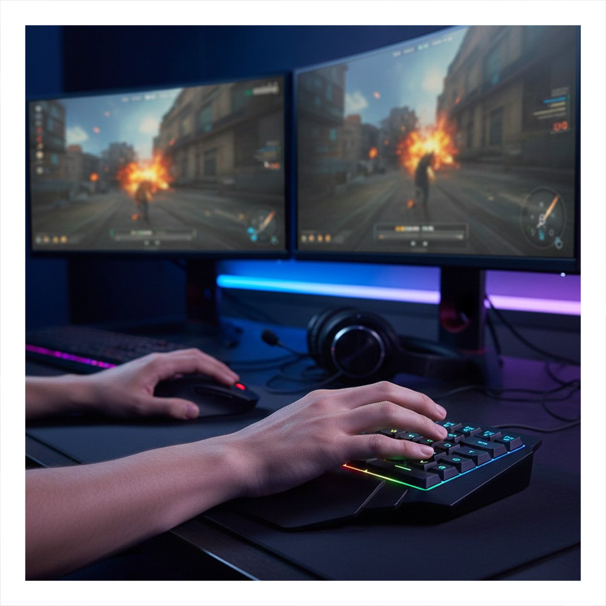 ACCESORIO DE CONTROL GAMER CON DISEÑO ERGONOMICO PARA JUGADORES NEGRO Y+LIGAS REGALO - 2