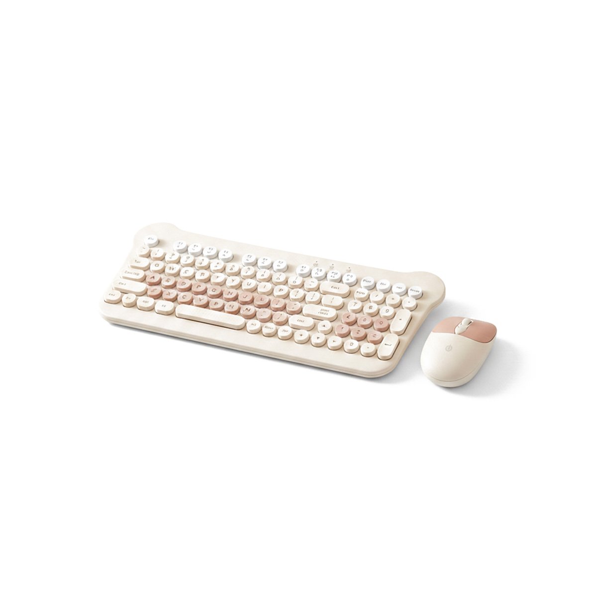 COMBO DE TRABAJO PARA LAPTOP CON TECLADO LIGERO Y MOUSE INALAMBRICO SALMON Y+LIGAS REGALO - 3