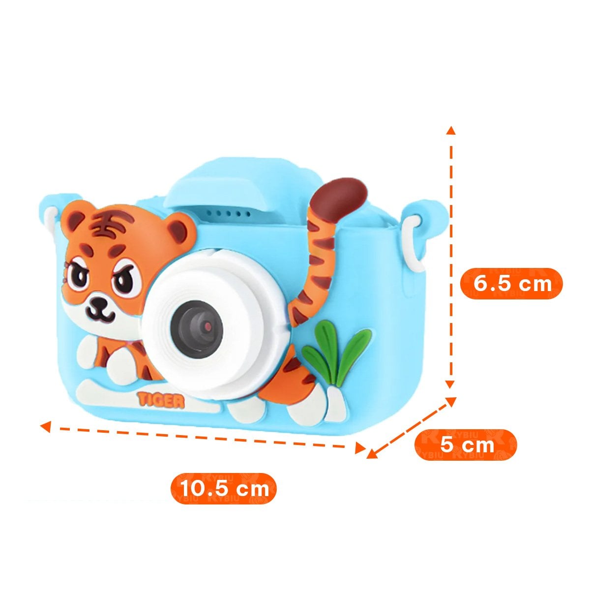 FOTOGRAFIA PARA CAPTURAR AVENTURAS CON MOTIVO DE TIGRE Y COLOR CELESTE - 4