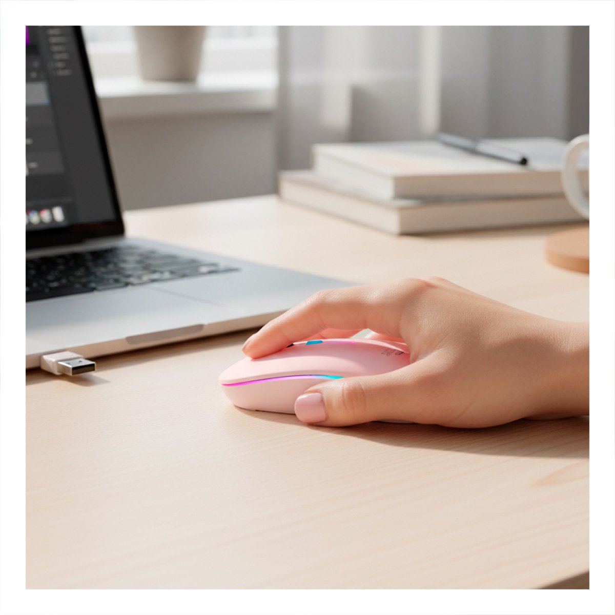 CONTROLADOR PARA CREACION DE CONTENIDO ROSADO Y+POST IT - 1
