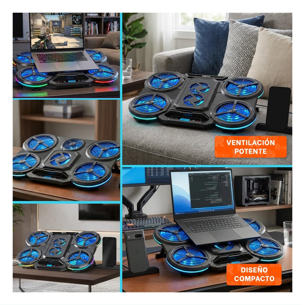 DISPOSITIVO AIRBOOM IDEAL PARA USO EN CASA NEGRO Y+LIGAS REGALO - 5