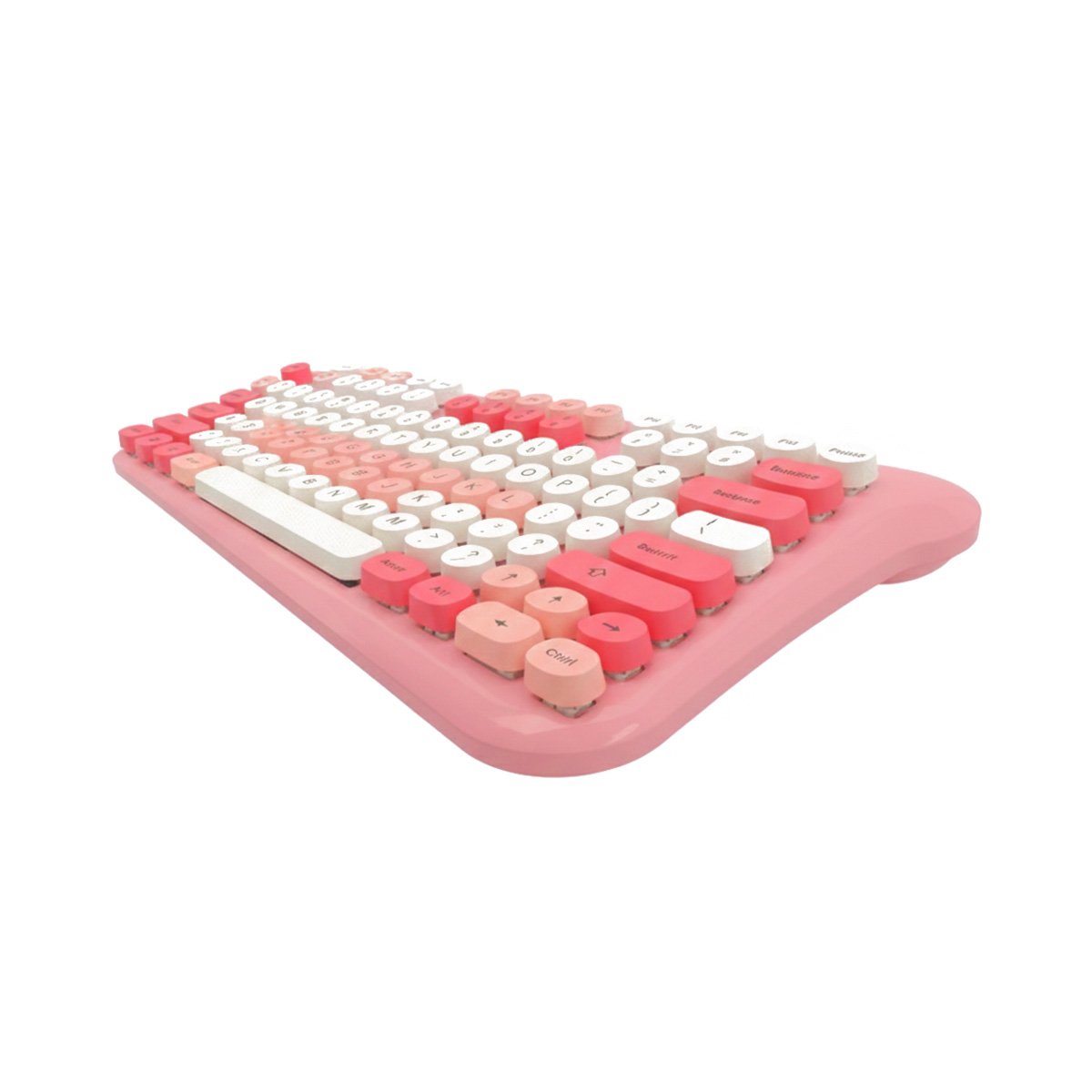 PACK2 CONJUNTO PRACTICO DE TECLADO Y MOUSE PARA RUTINAS DE ESTUDIO ROSADO Y+REGALO STICKER - 2