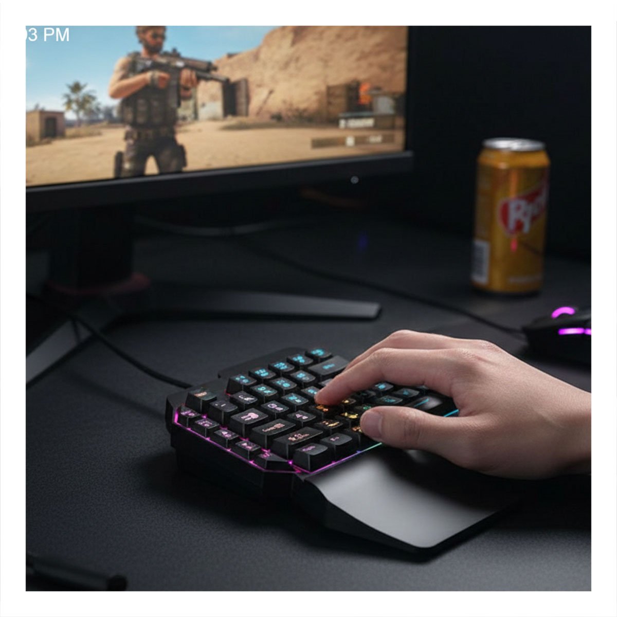 PACK4 MODULO GAMER DE TECLAS PARA EXPERIENCIA DE JUEGO MAS PRECISA NEGRO Y+PAPEL REGALO - 2