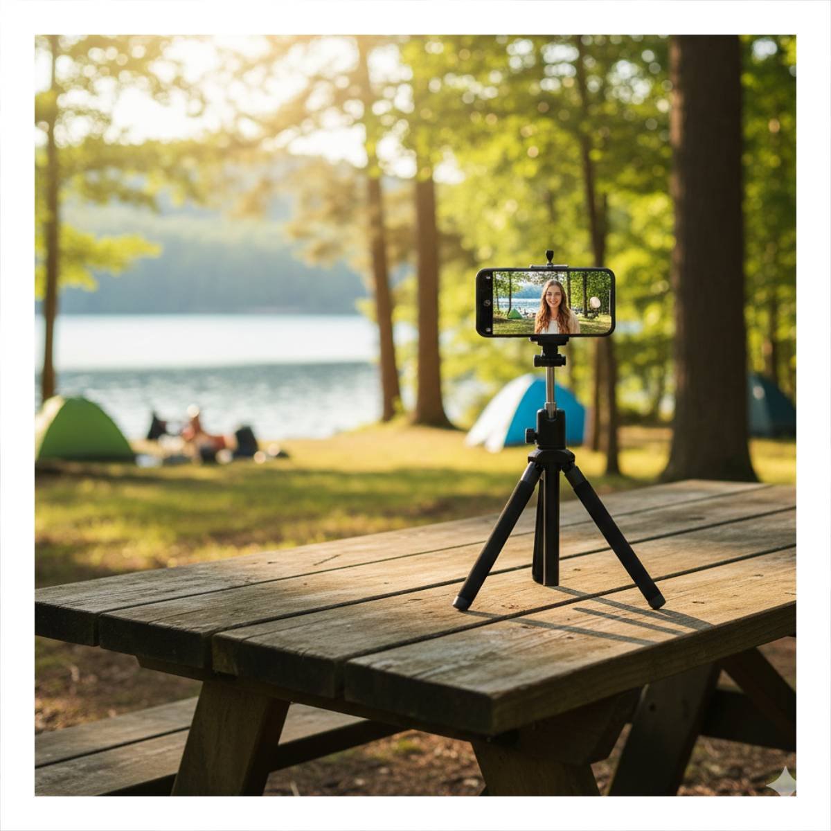 PACK2 BASE SELFIE CON TRIPODE INTELIGENTE Y SEGUIMIENTO AI PARA CELULAR NEGRO - 3