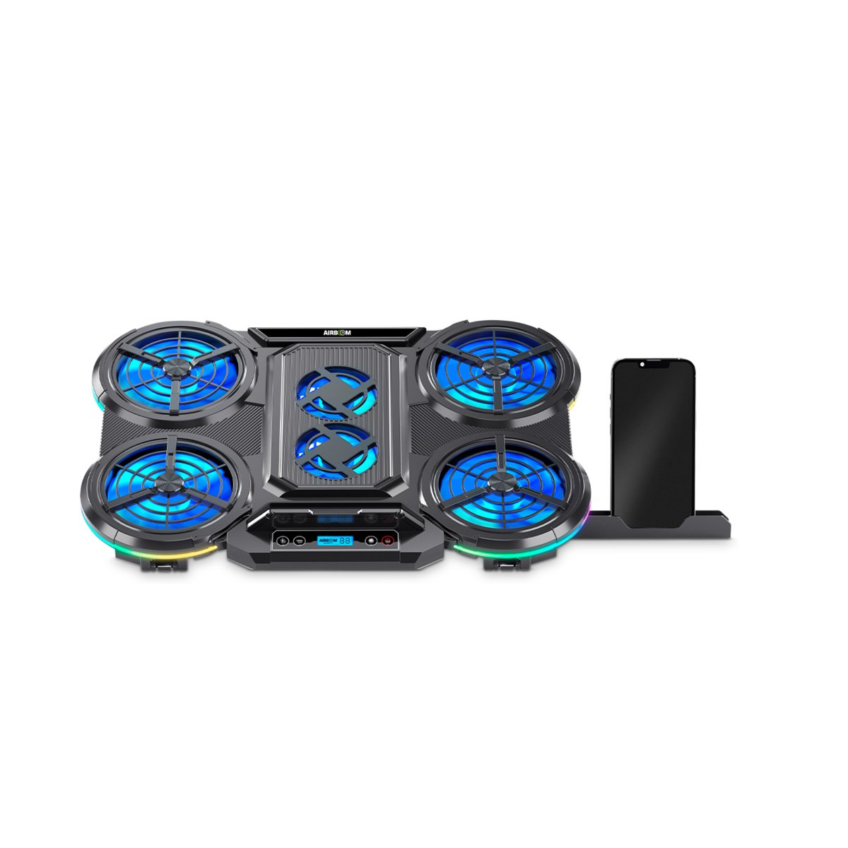 PACK2 ENFRIADOR POTENTE PARA GAMING Y CELULARES NEGRO Y+REGALO STICKER - 2