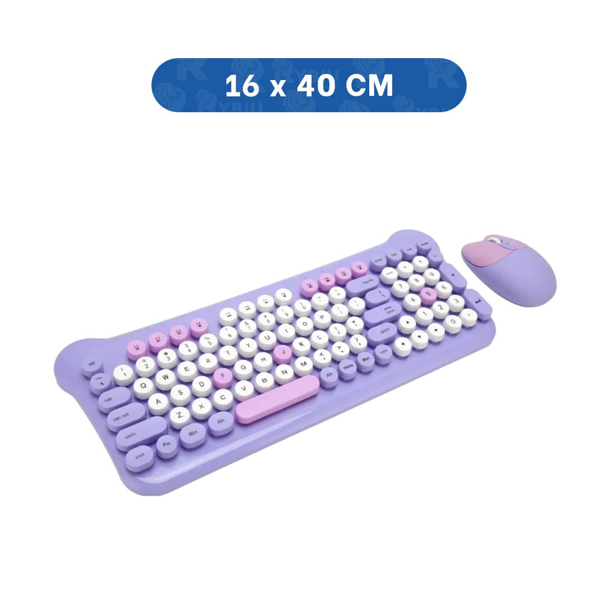 KIT INALAMBRICO COMODO PARA ESCRIBIR NAVEGAR Y TRABAJAR CON LIBERTAD MORADO Y+PAPEL REGALO - 4