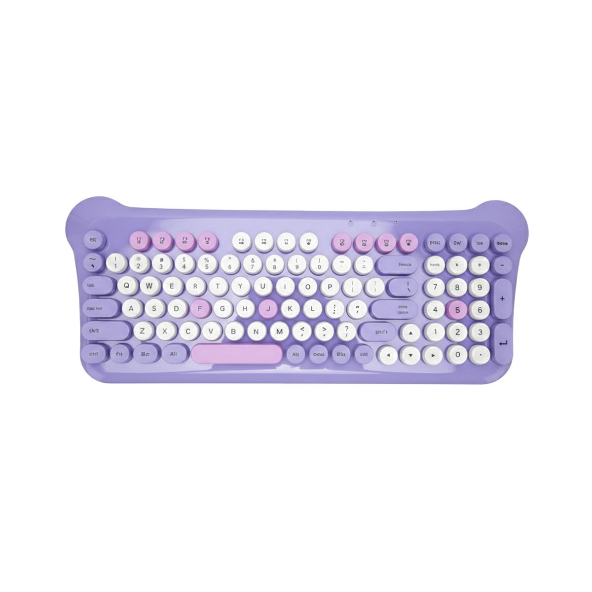 KIT DE TECLADO Y MOUSE PRACTICO PARA ESTUDIAR DESDE CUALQUIER LUGAR MORADO Y+REGALO STICKER - 3