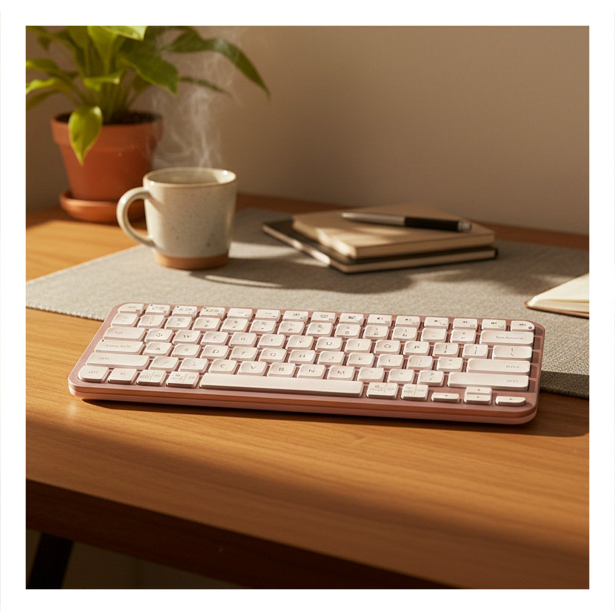 DISPOSITIVO LIVIANO CON CONEXION INALAMBRICA PARA OFICINA ROSADO Y+PAPEL REGALO - 5