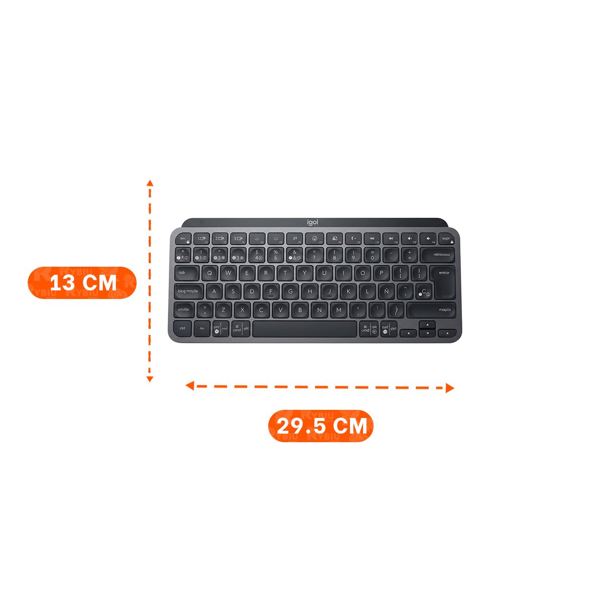 TECLADO MODERNO Y FUNCIONAL PARA PC CON TECNOLOGIA INALAMBRICA NEGRO Y+POST IT - 4