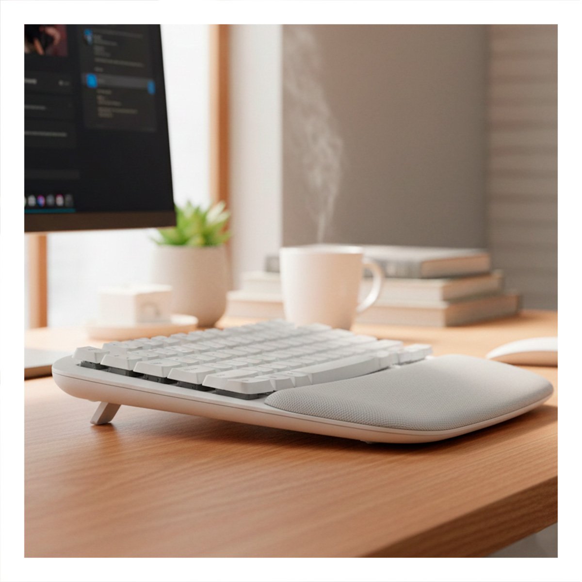 DISPOSITIVO PARA AMBIENTES CREATIVOS CON TECLAS ONDULADAS BLANCO Y+PAPEL REGALO - 2