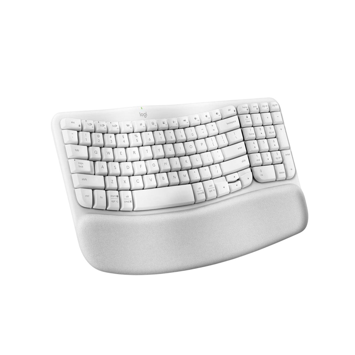 DISPOSITIVO QUE APORTA FLUIDEZ AL TECLEAR CON TECLAS ONDULADAS BLANCO Y+REGALO STICKER - 3