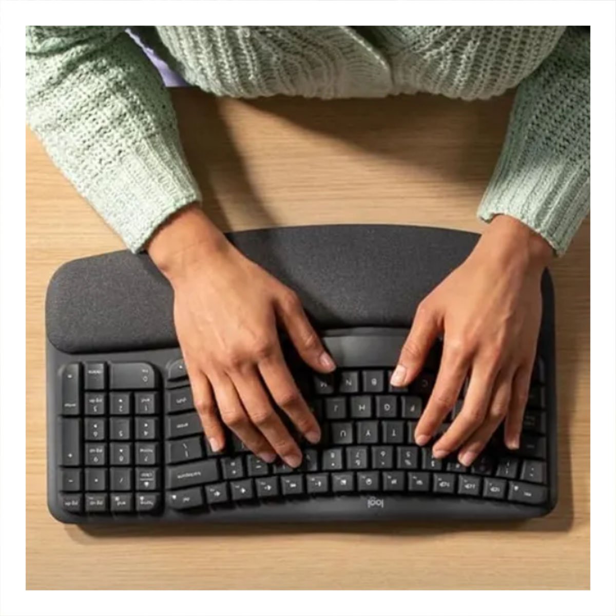 DISPOSITIVO INALAMBRICO CON TECLAS ONDULADAS Y CONFORT SUPERIOR NEGRO - 1