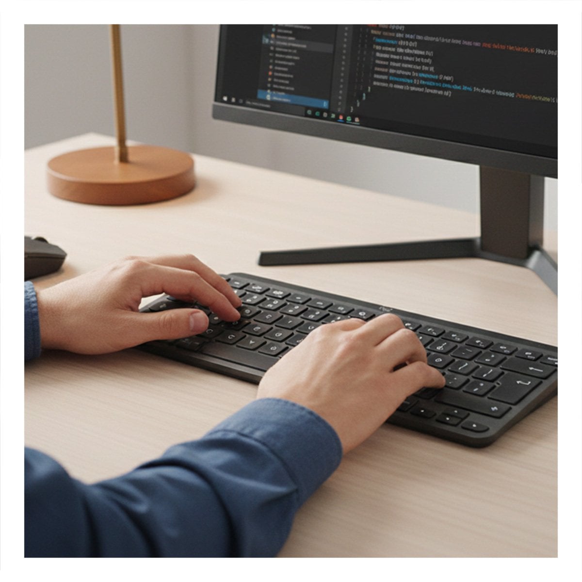 TECLADO COMPACTO Y PORTATIL INALAMBRICO PARA LAPTOP NEGRO Y+PAPEL REGALO - 3