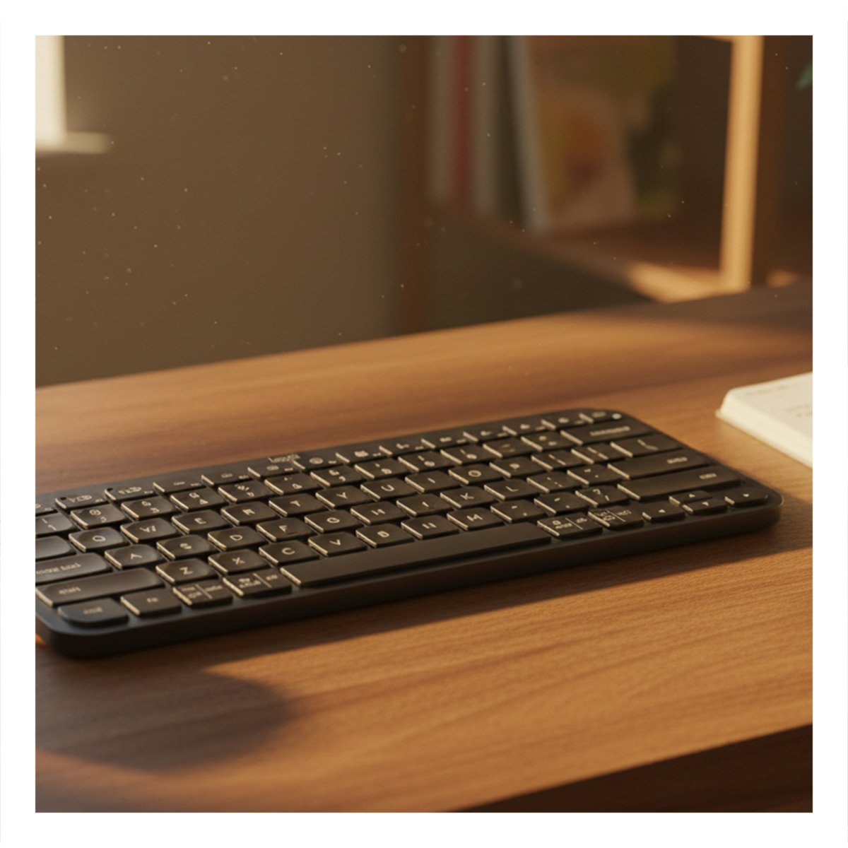 TECLADO COMPACTO Y PORTATIL INALAMBRICO PARA LAPTOP NEGRO Y+PAPEL REGALO - 5