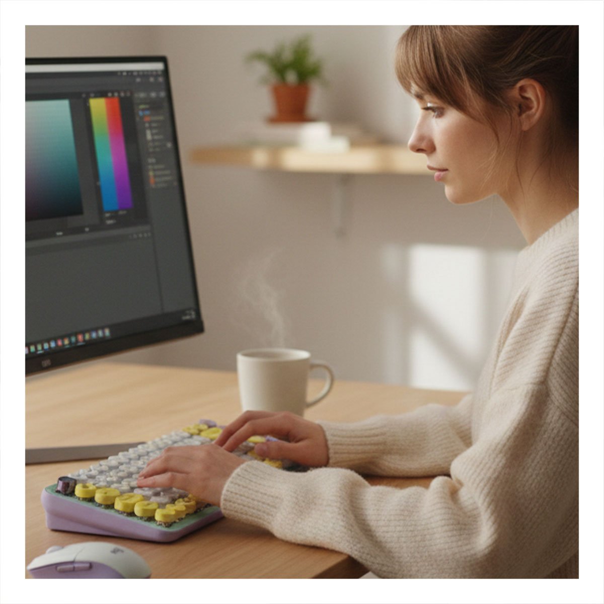 DISPOSITIVO ERGONOMICO PARA ESCRITURA PROLONGADA INALAMBRICO VERDE AGUA Y+LIGAS REGALO - 1