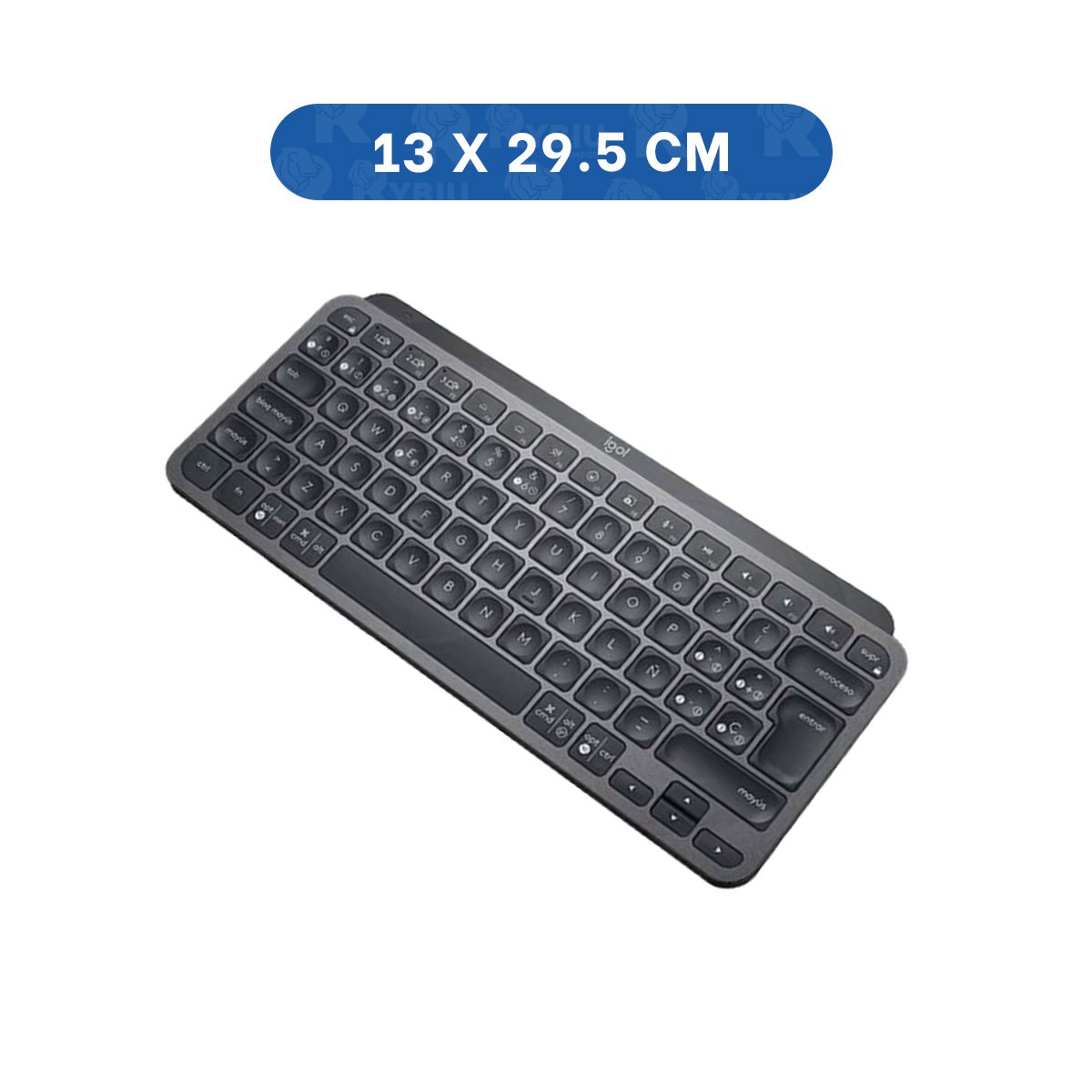 TECLADO ERGONOMICO INALAMBRICO CON TECLAS SUAVES NEGRO Y+LIGAS REGALO - 4