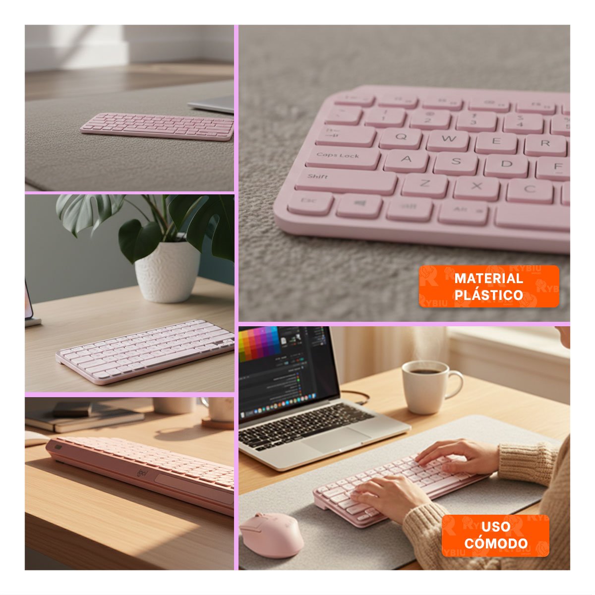 DISPOSITIVO COMPACTO Y ELEGANTE INALAMBRICO PARA HOGAR ROSADO Y+LIGAS REGALO - 5