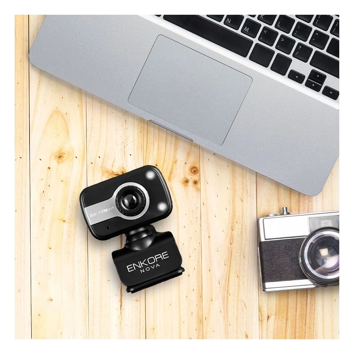 PACK4 CAMARA MODERNA PARA STREAMING EN JORNADAS DE TRABAJO REMOTO Y+REGALO STICKER - 5