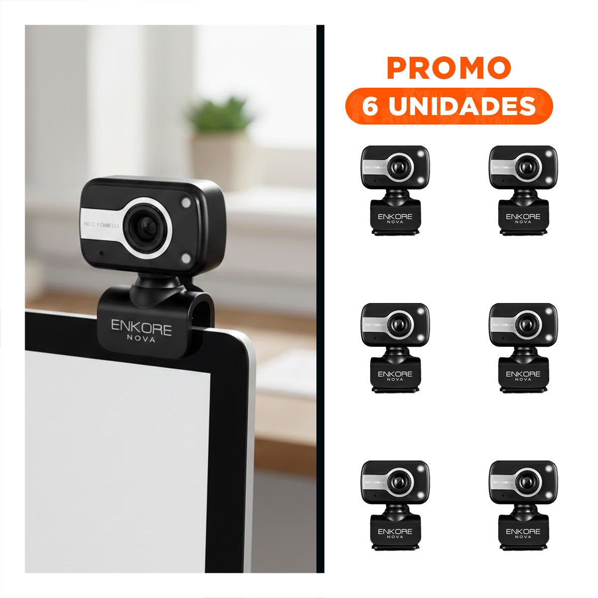 PACK6 EQUIPO TECNOLOGICO PARA VIDEOCONFERENCIAS CON CONEXION ESTABLE - 1