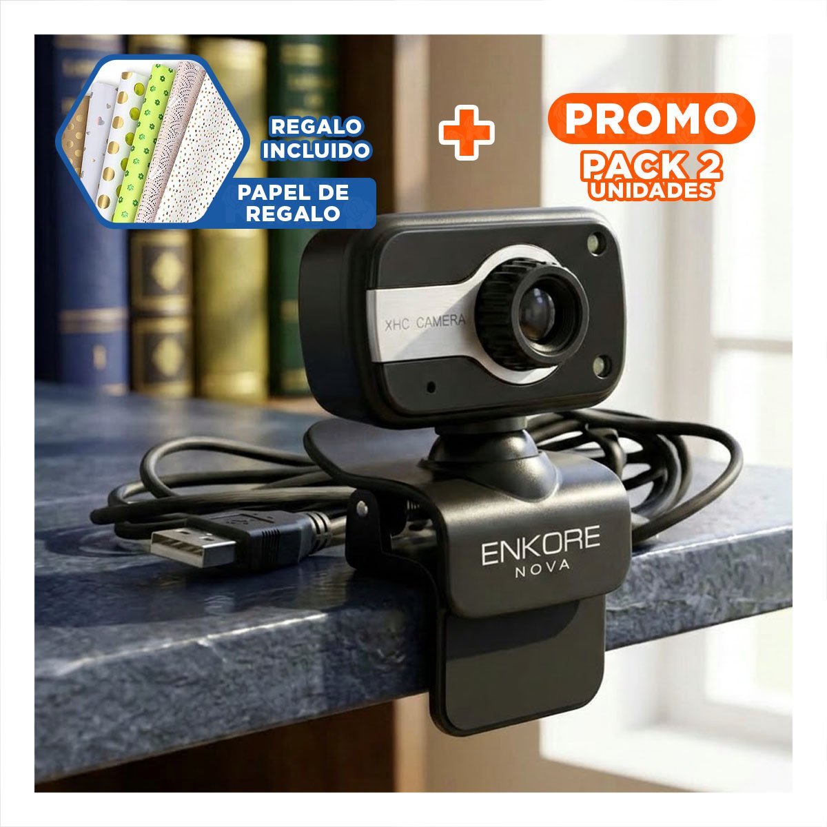 PACK2 SISTEMA DIGITAL PARA PRESENTACIONES VIRTUALES EN TIEMPO REAL Y+PAPEL REGALO - 1