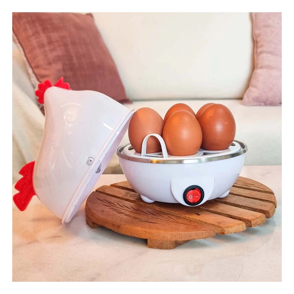 PACK12 COCEDOR GALLINA BLANCO DE HUEVOS PARA USO DIARIO EN CASA Y+PAPEL REGALO - 3