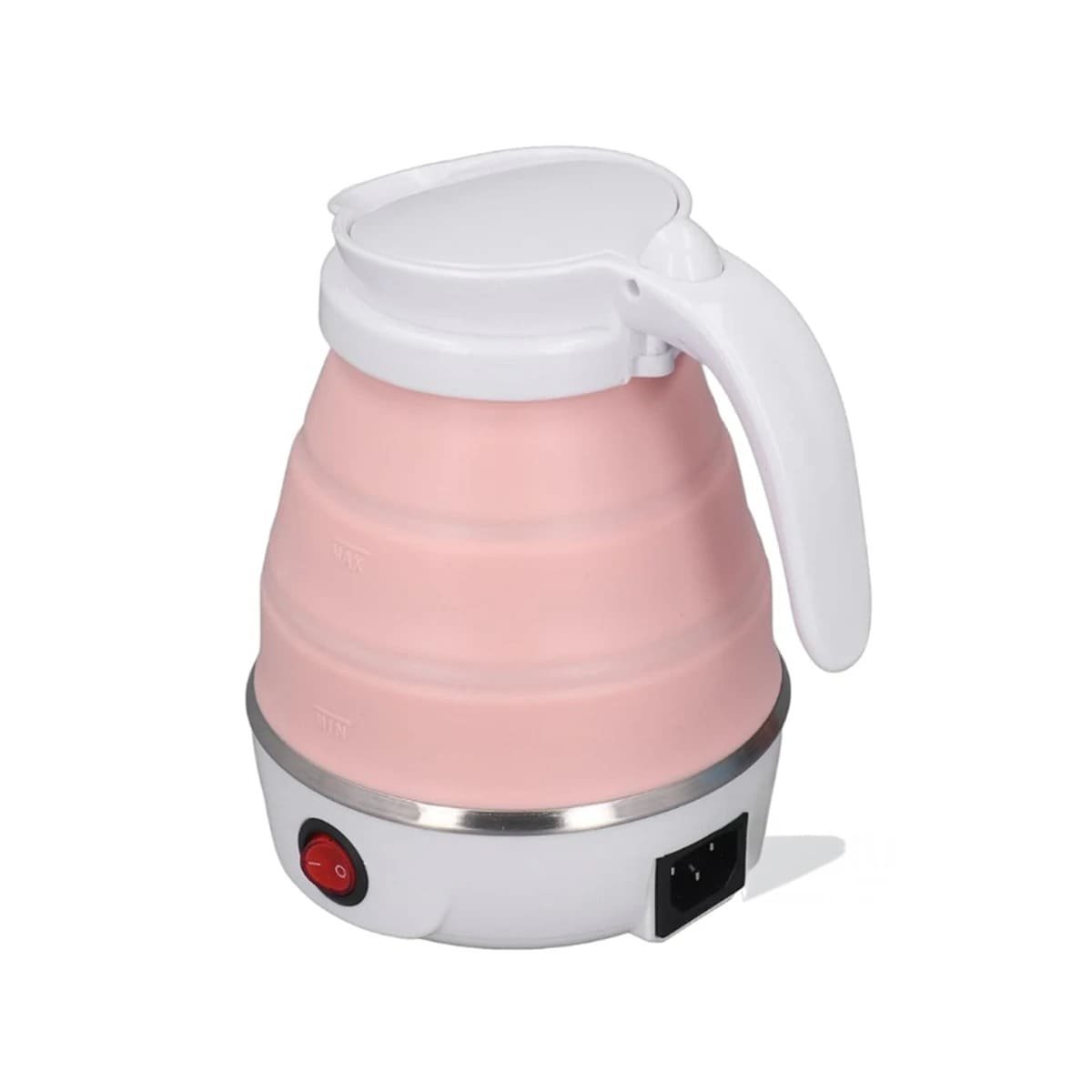 PACK2 JARRA FUNCIONAL ELECTRICA DE SILICONA ROSADO 600ML PARA USO DIARIO Y+REGALO STICKER - 2