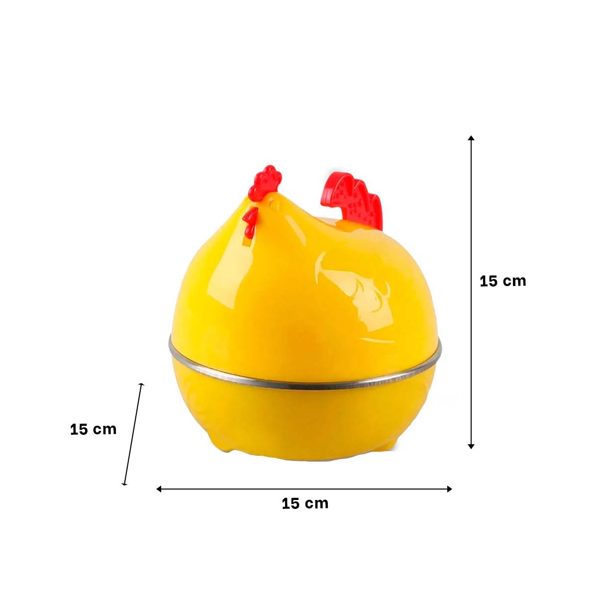 PACK6 OLLA COMPACTA GALLINA DE HUEVOS AMARILLO ELECTRICA - 4