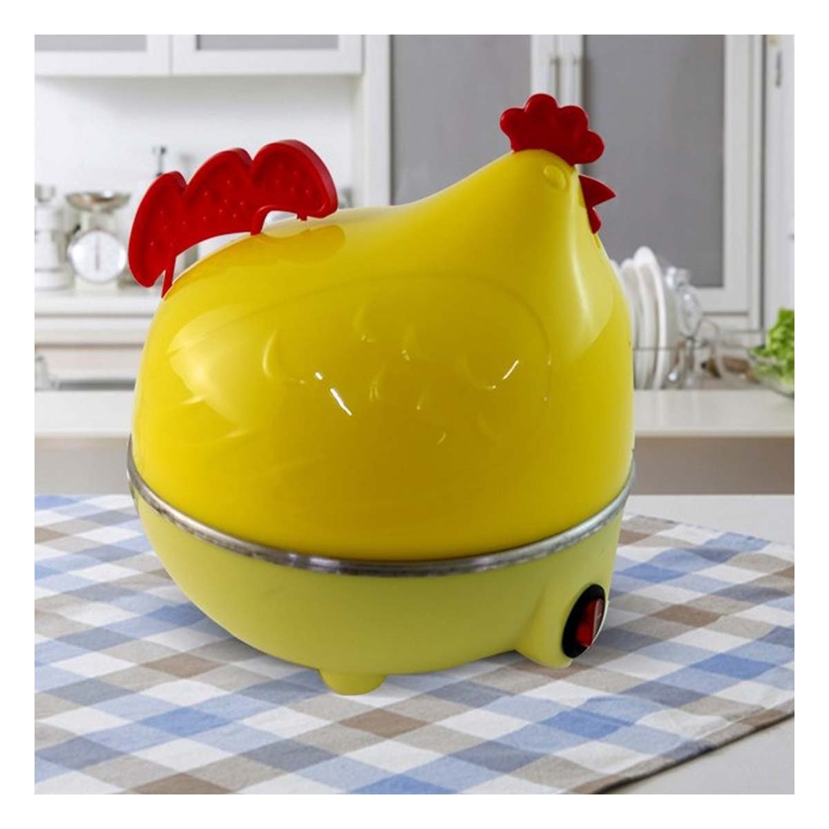PACK6 OLLA COMPACTA GALLINA DE HUEVOS AMARILLO ELECTRICA - 5