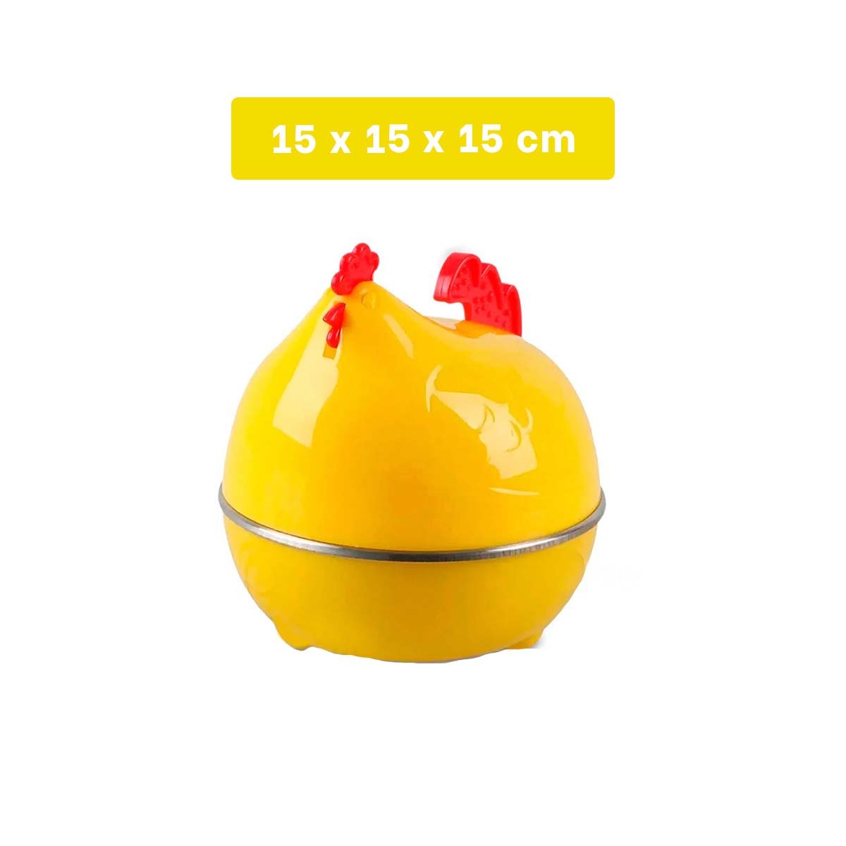 PACK4 HERVIDOR COMPACTO GALLINA DE HUEVOS AMARILLO PARA COCINA - 4