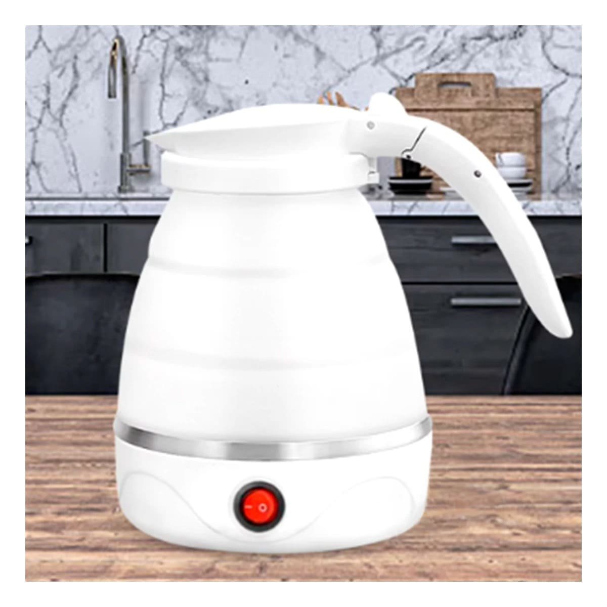 PACK4 CALENTADOR DE COCINA ELECTRICO PLEGABLE 600ML BLANCO Y+REGALO STICKER - 3