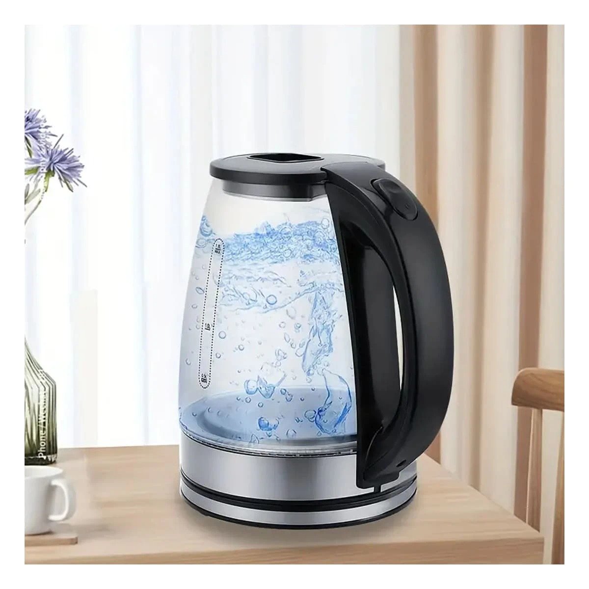 PACK2 CONTENEDOR TRANSPARENTE DE VIDRIO 2 LT PARA BEBIDAS CALIENTES - 2