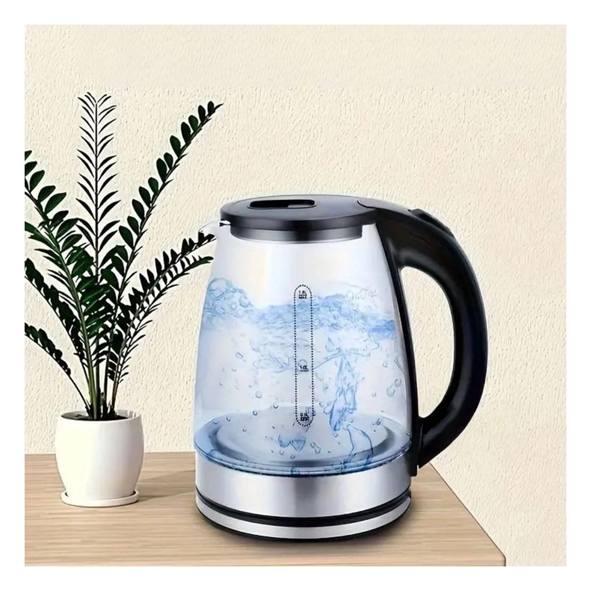 PACK2 CONTENEDOR TRANSPARENTE DE VIDRIO 2 LT PARA BEBIDAS CALIENTES - 3
