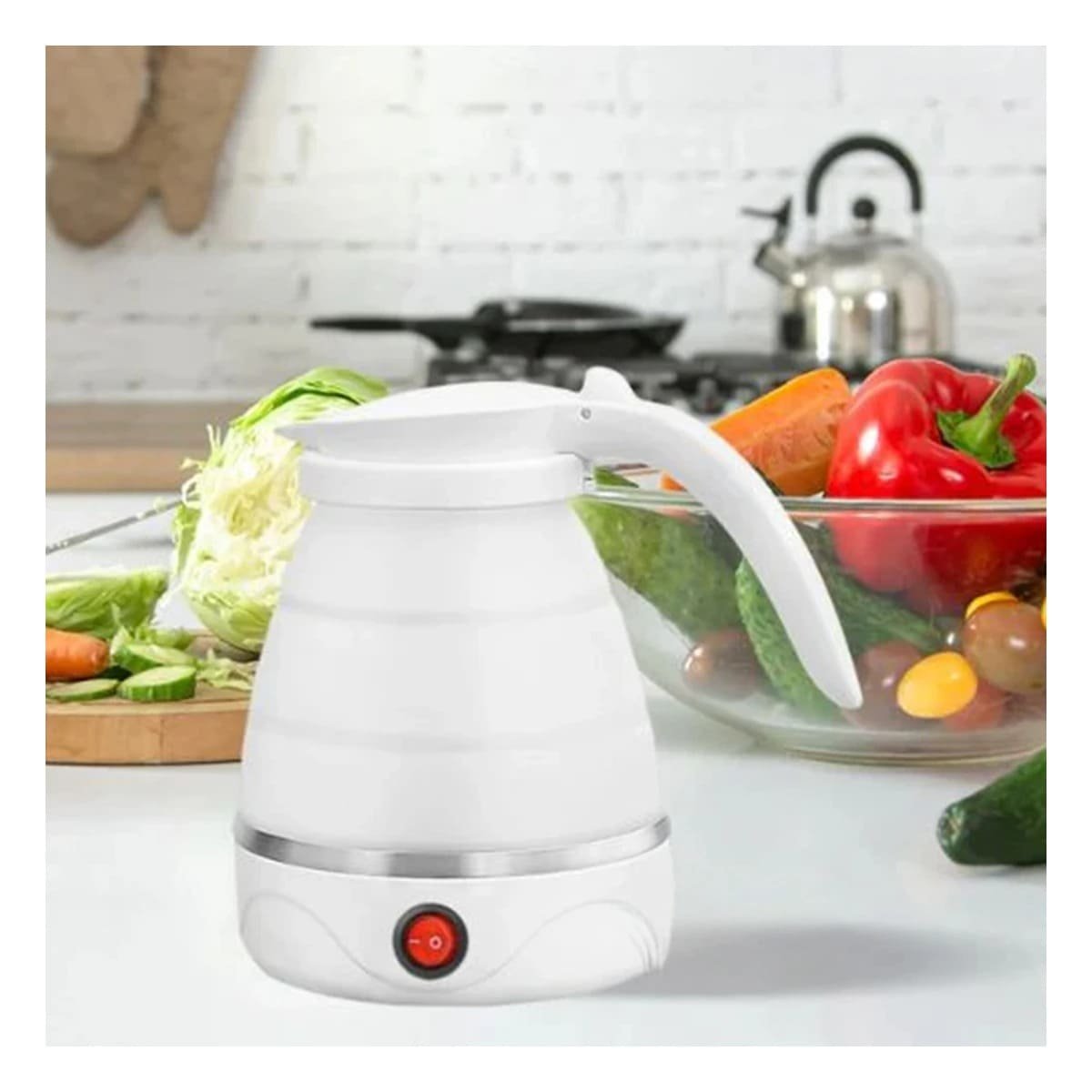 PACK2 HERVIDOR MULTIFUNCIONAL ELECTRICO PLEGABLE 600ML BLANCO - 3