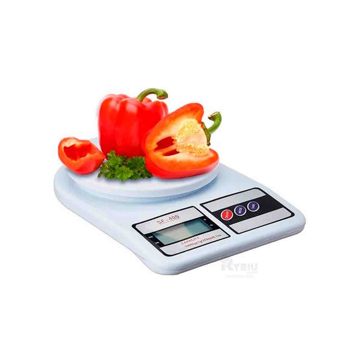 PACK6 BALANZA GRAMERA PARA COCINA Y HOGAR CON PANTALLA LED GRANDE COLOR BLANCO Y+REGALO STICKER - 2