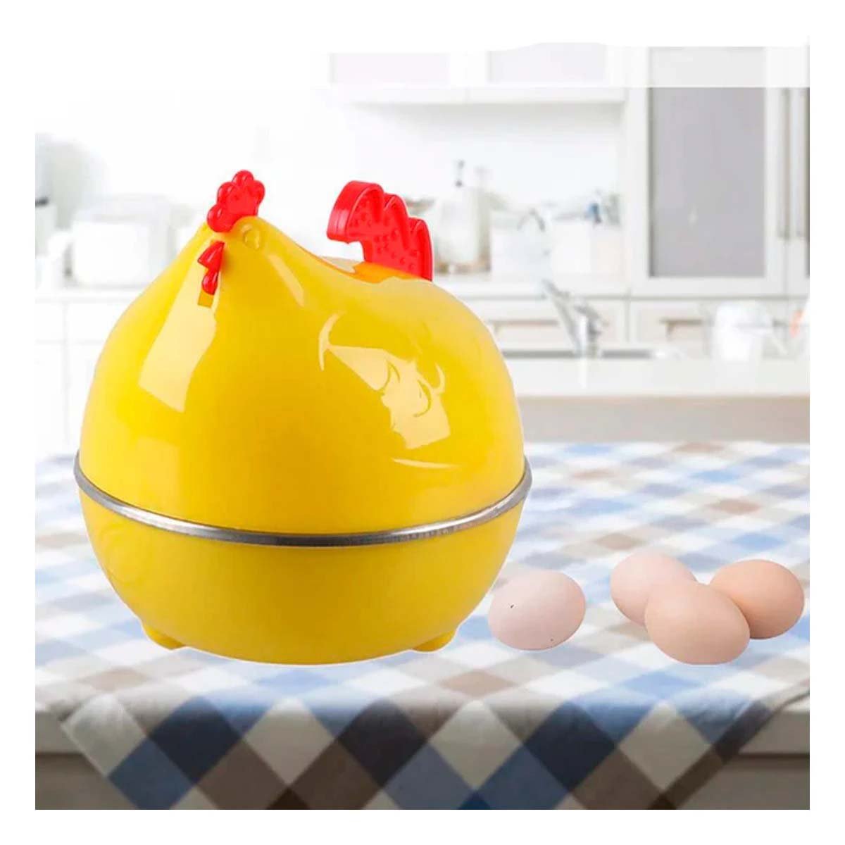 PACK6 ELECTRODOMESTICO COMPACTO GALLINA DE HUEVOS AMARILLO Y+PAPEL REGALO - 5