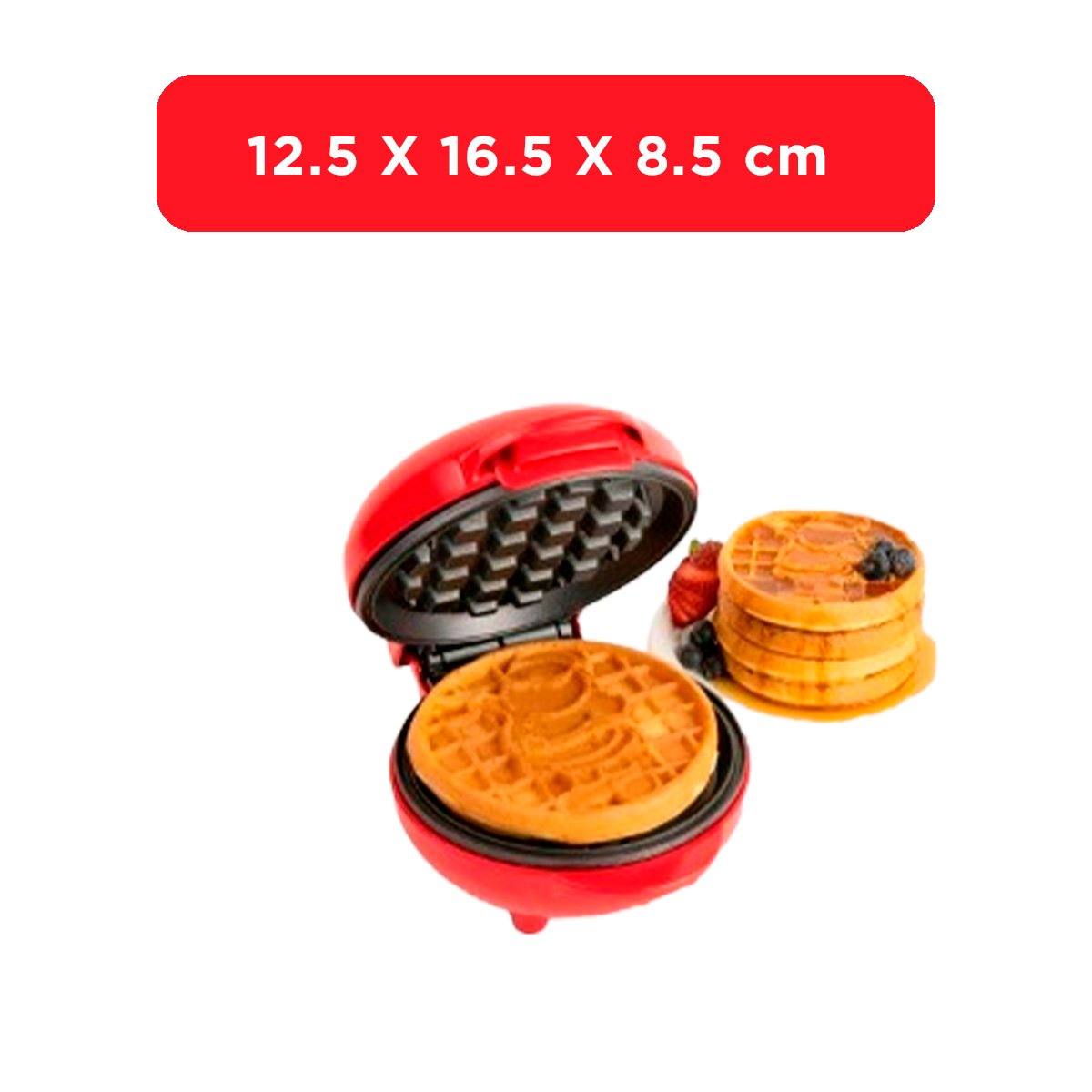PACK4 REPOSTERA MINI ANTIADHERENTE CIRCULAR ROJO NEGRO EN HOGAR Y+PAPEL REGALO - 4