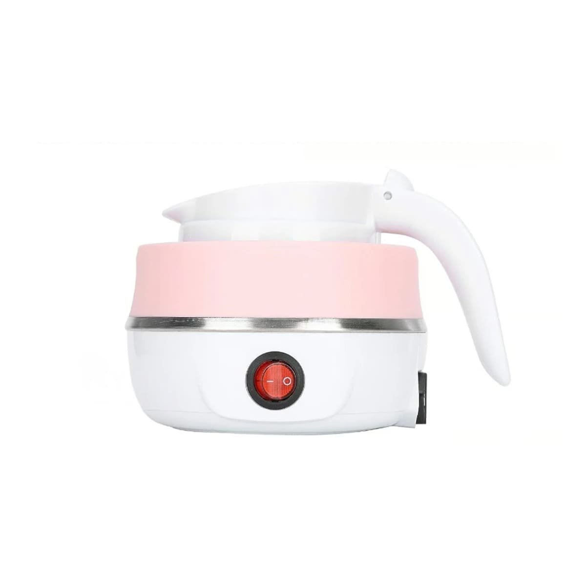 PACK6 OLLA PRACTICA ELECTRICA DE SILICONA ROSADO 600ML PARA HOGAR Y+REGALO STICKER - 2