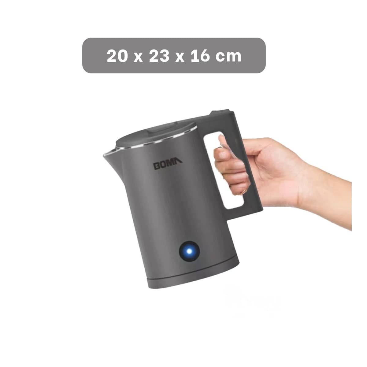 PACK2 HERVIDOR DE AGUA 1800ML PLOMO BOMA TECNOLOGIA MODERNA Y+PAPEL REGALO - 4