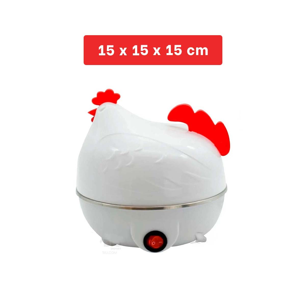 PACK12 HERVIDORA GALLINA BLANCA PARA COCER HUEVOS EN HOGAR Y+REGALO STICKER - 4