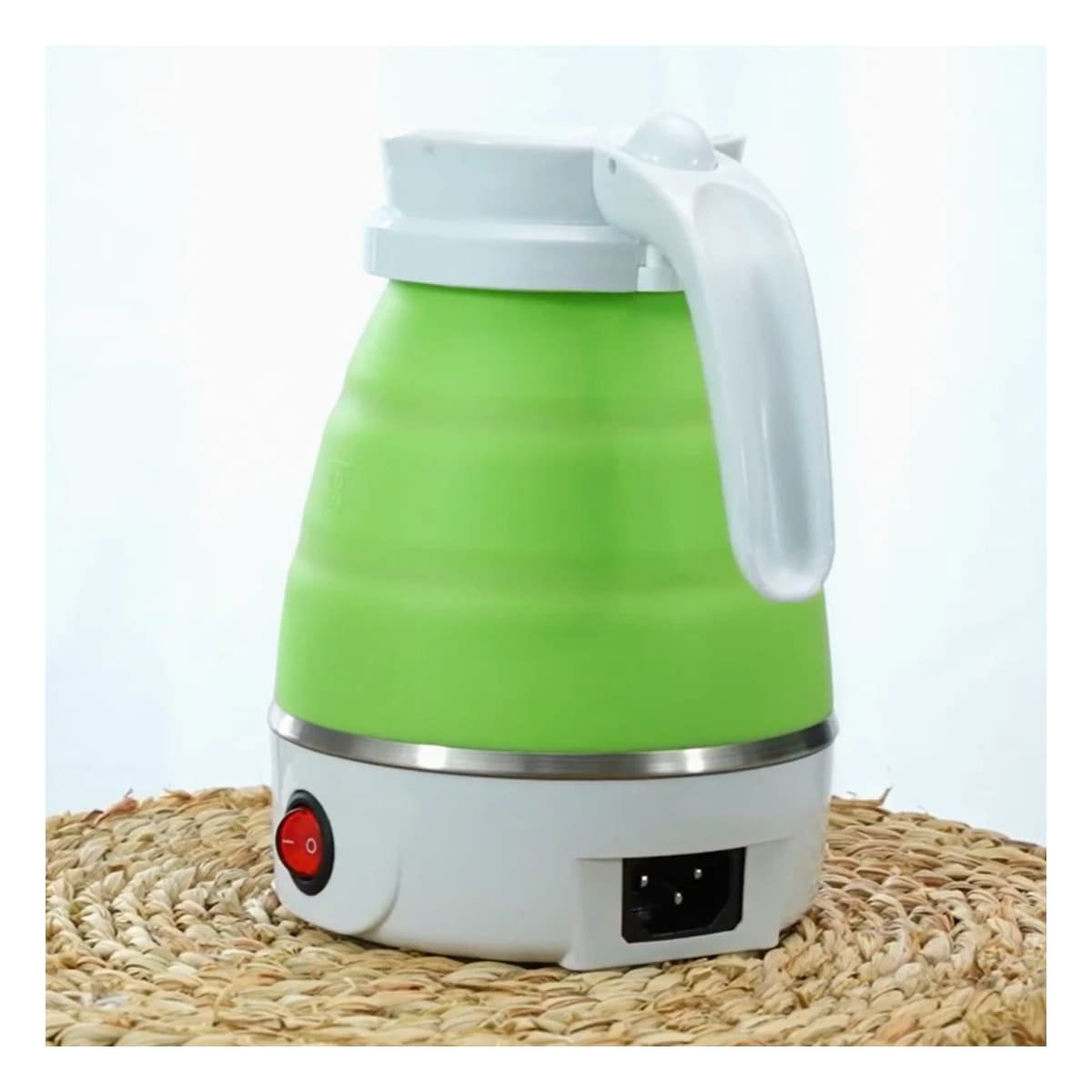 PACK4 CALENTADOR DE COCINA ELECTRICO PLEGABLE 600ML VERDE PARA ESPACIOS Y+REGALO STICKER - 3