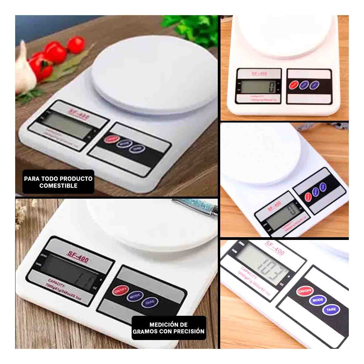PACK4 BALANZA GRAMERA PARA MEDIR YOGUIS Y ALIMENTOS CON SISTEMA DURABLE BLANCO Y+REGALO STICKER - 2