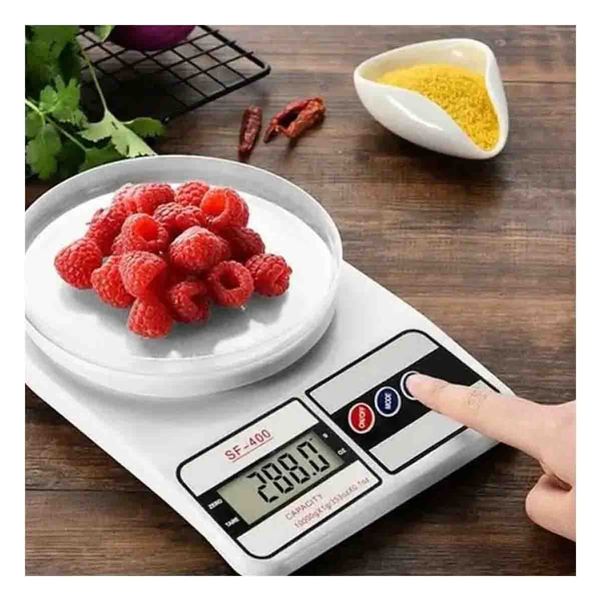 PACK4 BALANZA GRAMERA PARA MEDIR YOGUIS Y ALIMENTOS CON SISTEMA DURABLE BLANCO Y+REGALO STICKER - 3