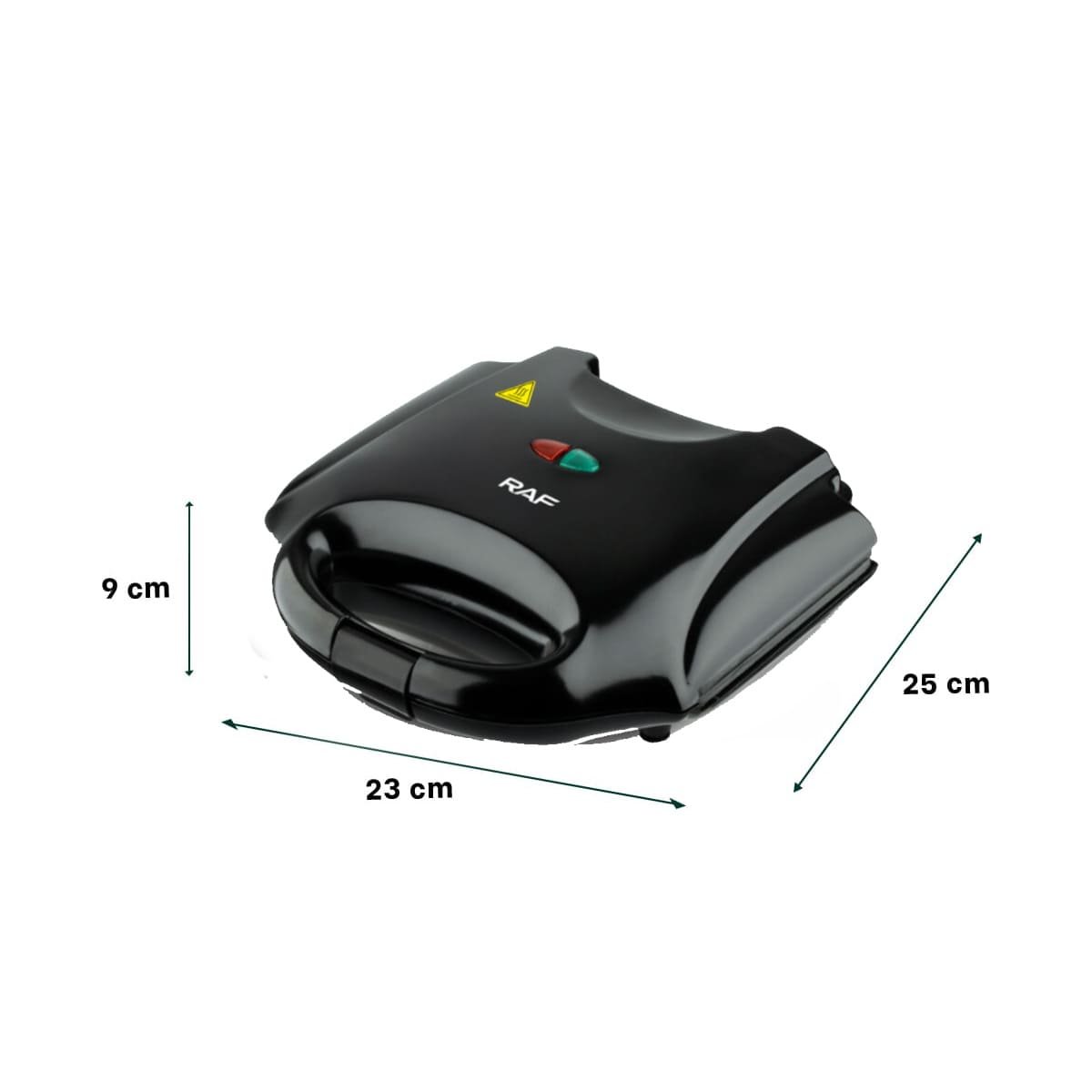 PACK6 WAFLERA MODERNA DOBLE SANDWICHERA NEGRO PARA COCINA - 4