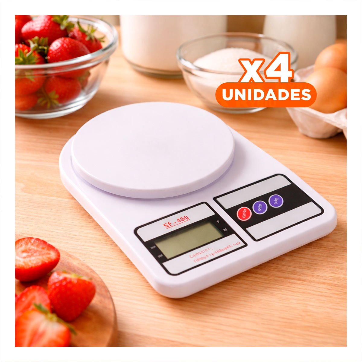 PACK4 MEDIDORA GRAMERA PARA YOGUIS Y ALIMENTOS CON TECNOLOGIA LED BLANCO - 1