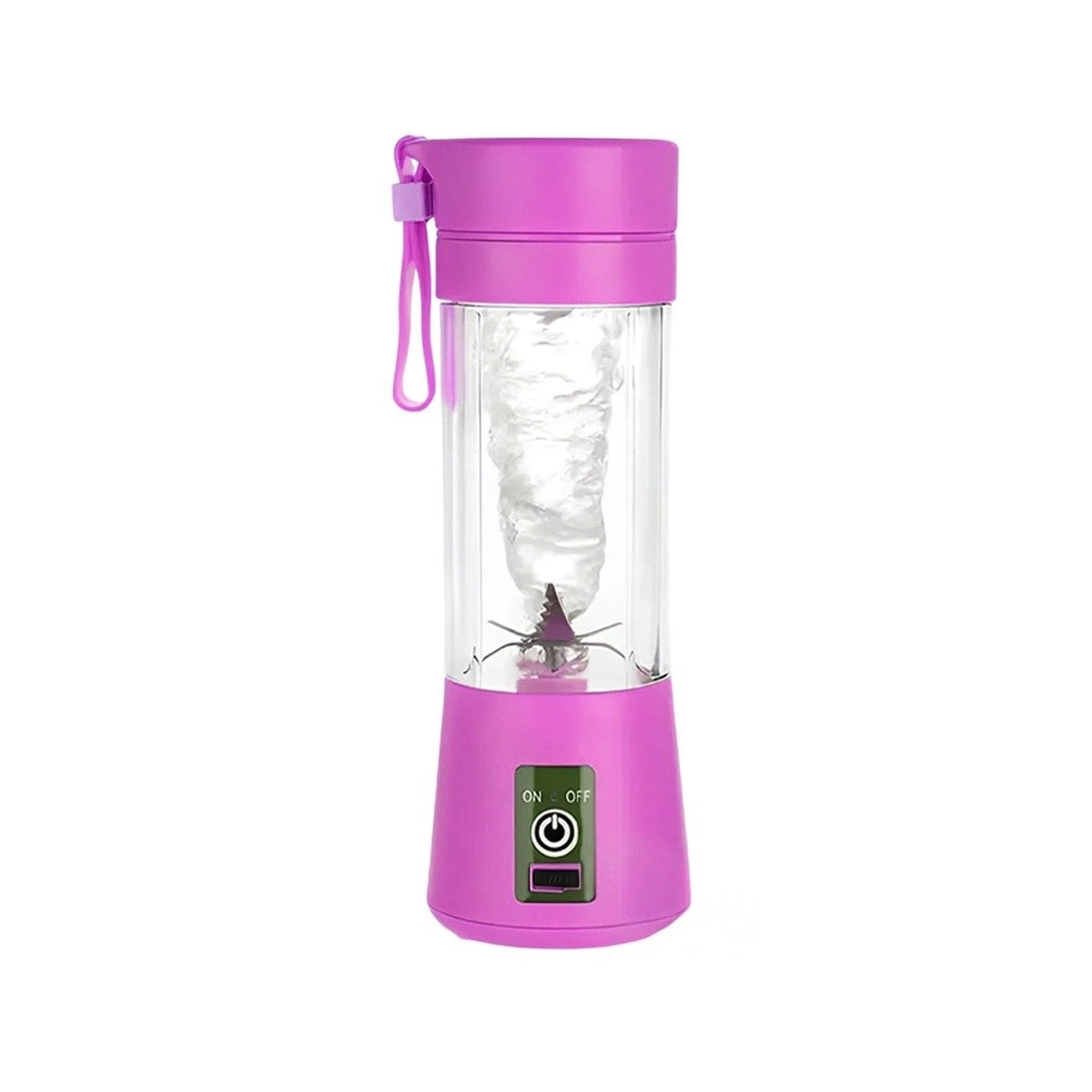 BATIDORA PERSONAL PORTATIL LILA ELECTRICA PARA SMOOTHIES Y+PAPEL REGALO - 1