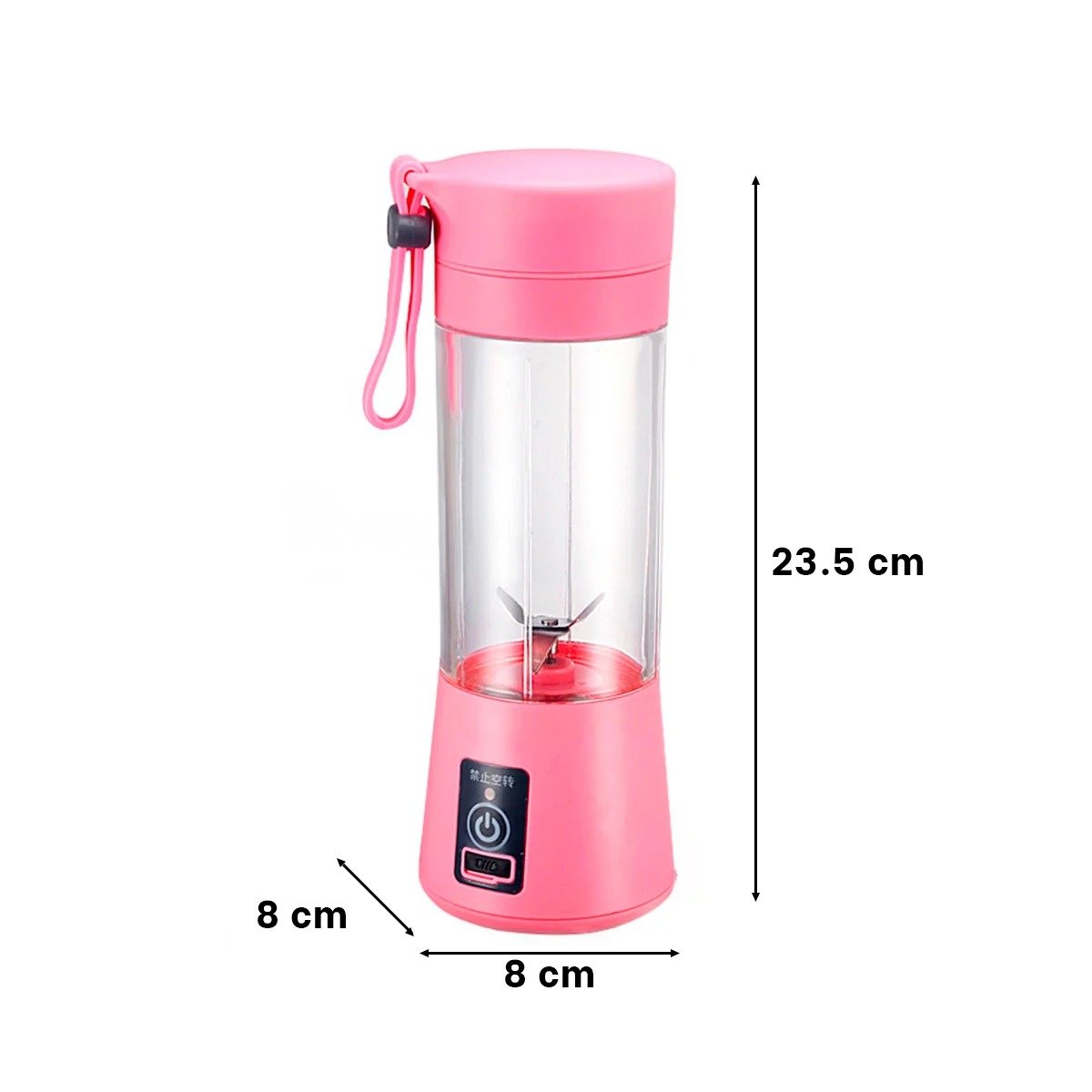 PACK2 MEZCLADOR ELECTRICO PORTATIL ROSADO PARA JUGOS NATURALES - 4