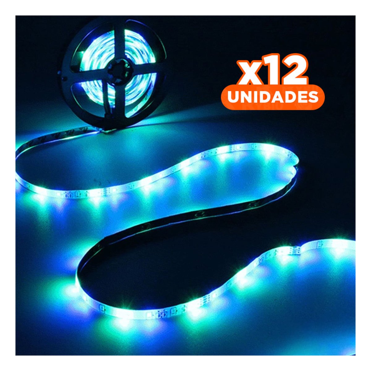 PACK12 CINTAS LED CON CONTROL 5MT PARA DECORACION CASA ESTILO MODERNO - 1