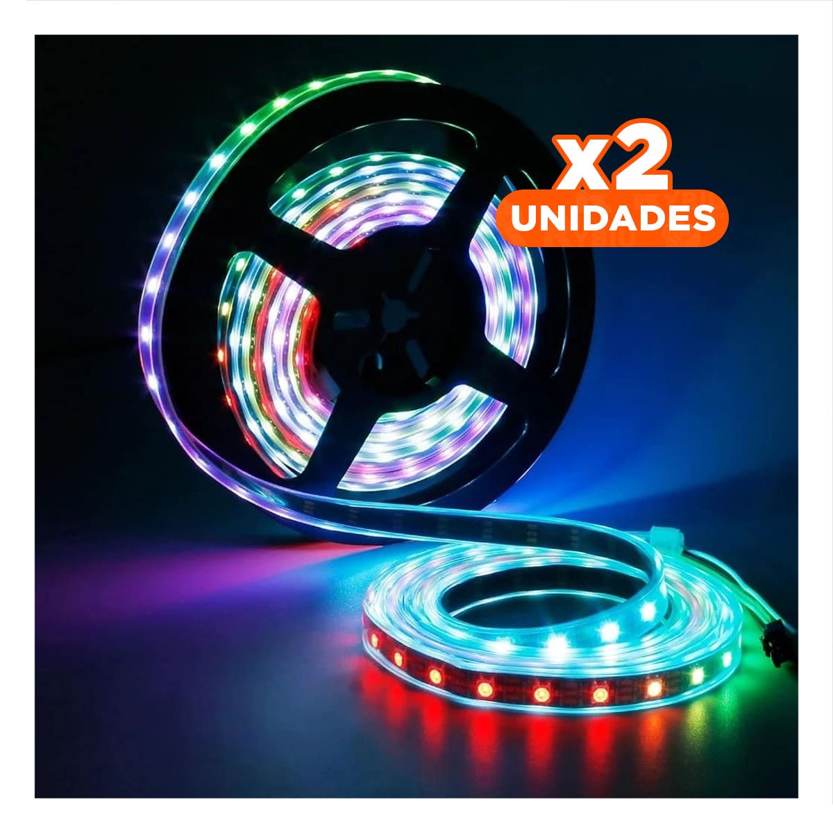 PACK2 CUERDAS 5MT LED CON CONTROL PARA DECORACION SALA DORMITORIO CASA Y+REGALO STICKER - 1