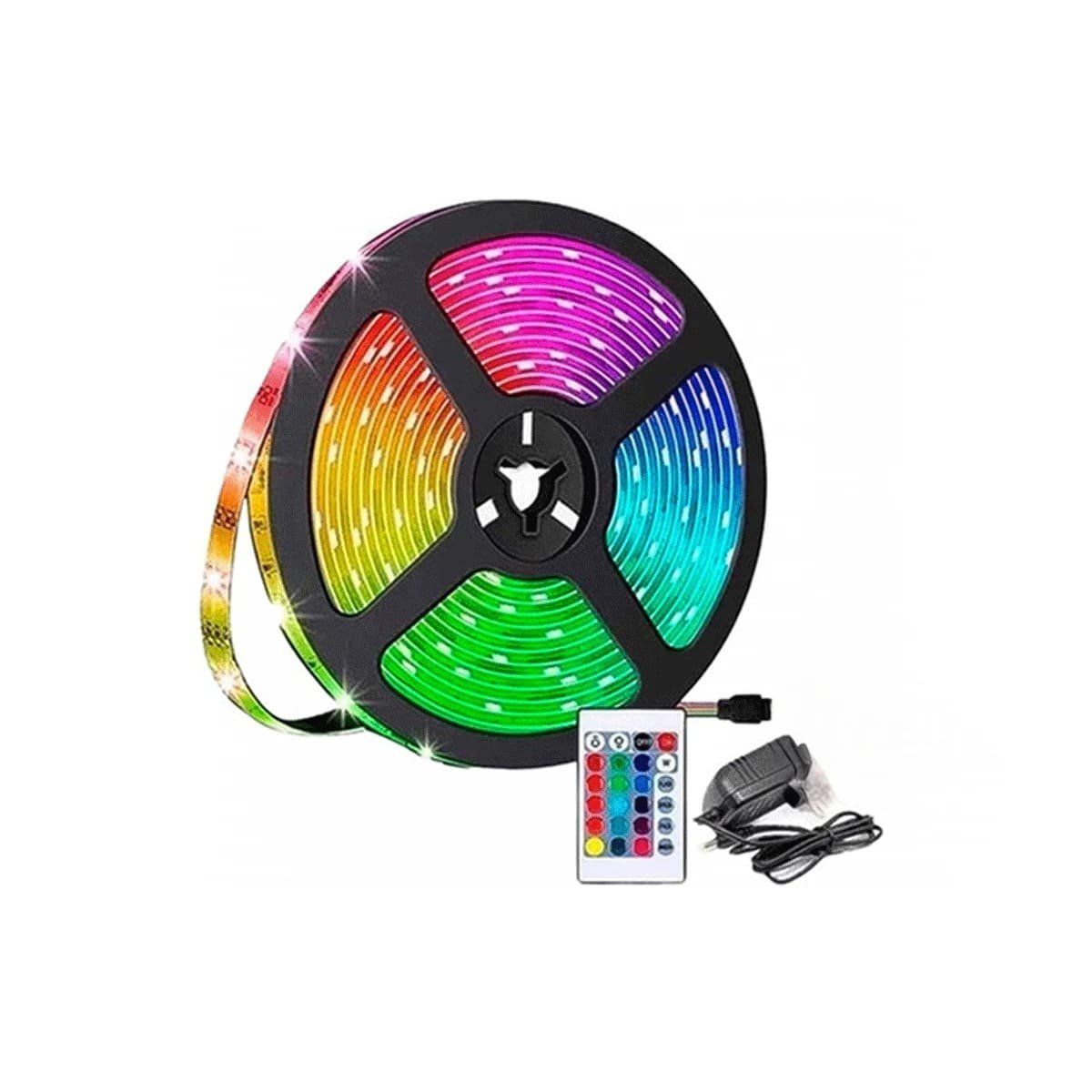 PACK2 CUERDAS 5MT LED CON CONTROL PARA DECORACION SALA DORMITORIO CASA Y+REGALO STICKER - 2
